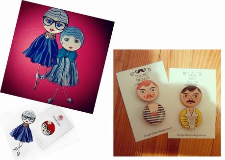 PERSONAJES, BROCHES GARABATEA HANDMADE