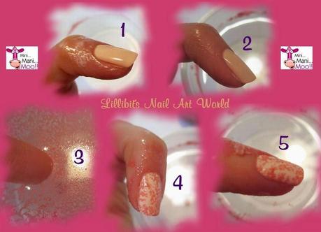Water spotted nails con Mess No More ¡Gracias Minimanimoo!