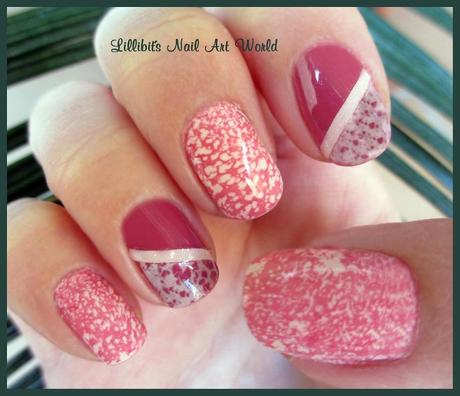 Water spotted nails con Mess No More ¡Gracias Minimanimoo!