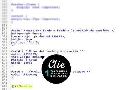 Tutorial: Créditos en el footer del blog