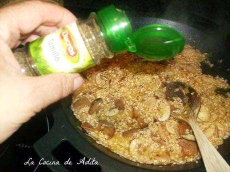 Risotto de boletus, champiñon y setas