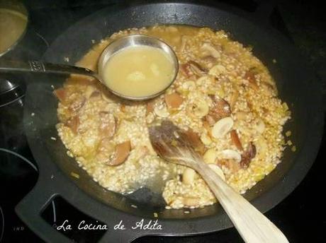 Risotto de boletus, champiñon y setas