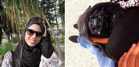 look: con mi nuevo bolso para la reflex