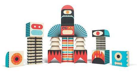 Bloques y cubos a cuál mas original apilar monstruos