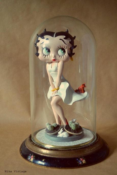 diy fanal - betty boo diy, hazlo tu mismo, fanal, cupula, cristal, fanal de cristal, betty boo, decoracion, kitsch,