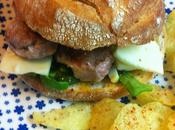 Bocadillo Solomillo, Pimientos Queso Mostaza