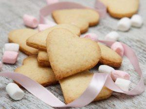 Galletas de Mantequilla de Corazón