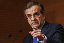 Antonis Samaras, primer ministro y líder de Nueva Democracia,
