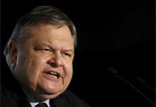 Evángelos Venizelos, líder de Pasok.