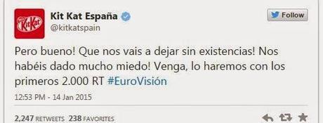 Nestlé pone en peligro la existencia de sus chocolatinas Kit Kat mediante Twitter.