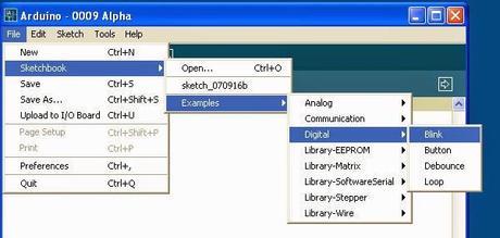 INSTALACIÓN E INSTRUCCIÓNES PARA EL PRIMER USO DE ARDUINO