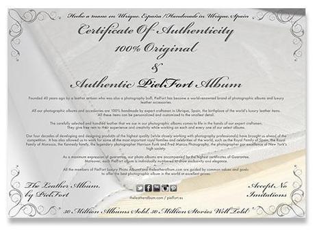Certificate Pielfort, pielfort, albumes,