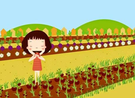 La niña de la huerta: aprendiendo  a cultivar lo que comemos