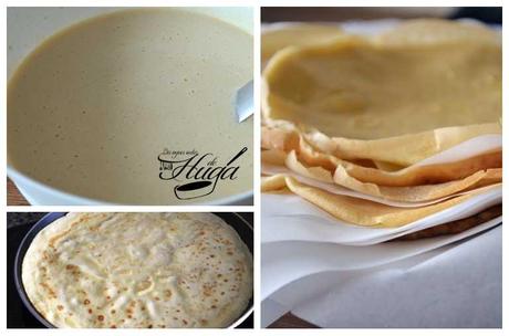 Tarta de Crepes Preparar Crepes