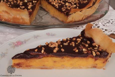 TARTA DE CALABAZA Y CHOCOLATE #ASALTABLOGS TARTA DE CALABAZA Y CHOCOLATE #ASALTABLOGS
