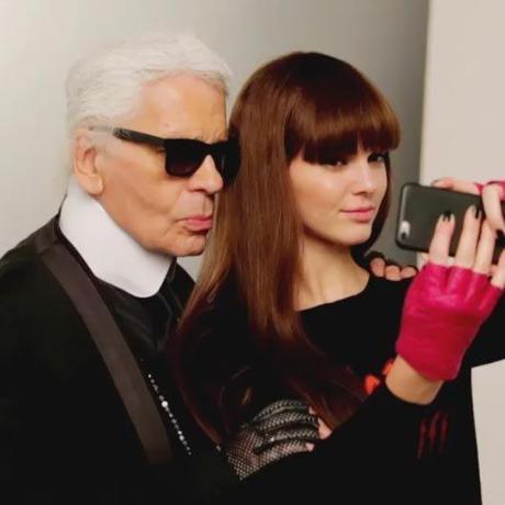 Kendall Jenner Karl Lagerfeld