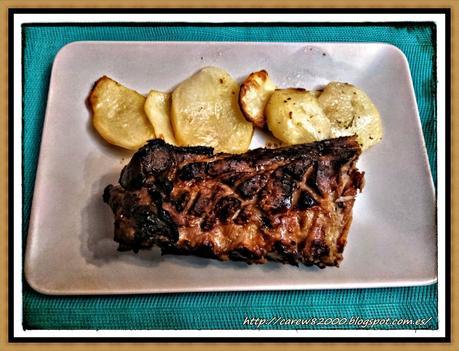 Costillar asado con patatas Costillar asado con patatas