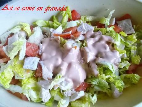 Ensalada de pollo fácil #ElAsaltablog