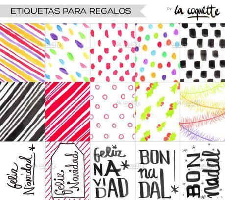 Descargar Etiquetas Navidad by la Coquette
