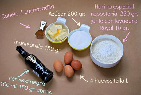 Bizcocho de cerveza negra