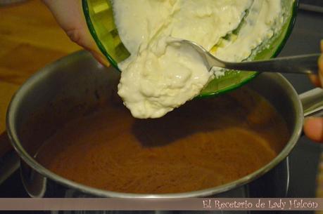 Crema rápida de chocolate negro- Reto #elasaltablogs