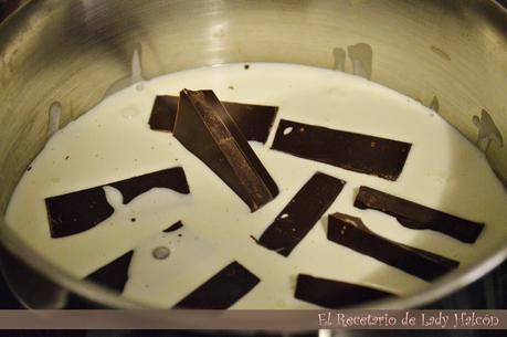 Crema rápida de chocolate negro- Reto #elasaltablogs