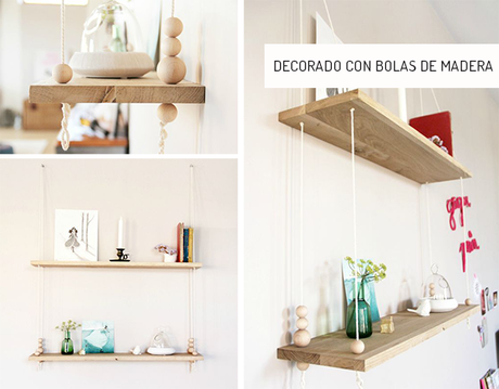 INSPIRACIÓN  | Baldas colgadas con cuerdas