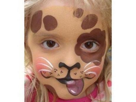 Maquillaje de Carnaval para mamis y bebés perrito