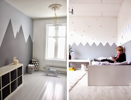 PAREDES CON FORMA DE RELIEVE DE MONTAÑAS PARA LOS PEQUES