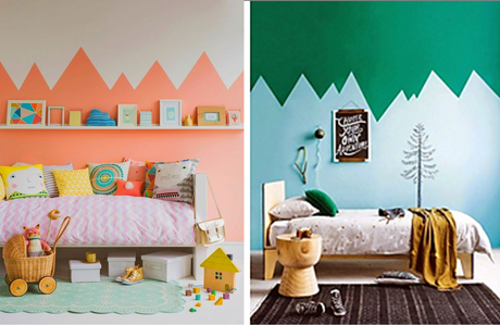 PAREDES CON FORMA DE RELIEVE DE MONTAÑAS PARA LOS PEQUES