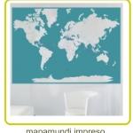 mapa mundi impreso,como decorar una casa pequeña