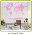 mapa mundi,como decorar una casa pequeña