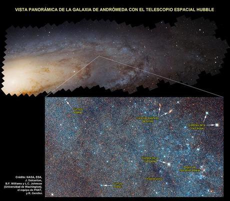 Zoco Astronomía: Detalles en la galaxia de Andrómeda