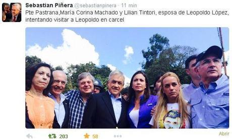 Pastrana y Piñera sin ver a Leopoldo López