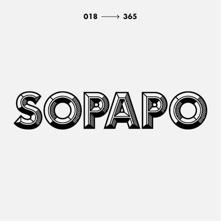 365, Pilabras, tipografía, WellDone