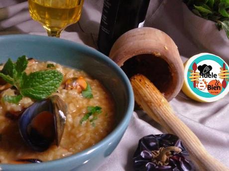 Arroz caldoso con mejillones