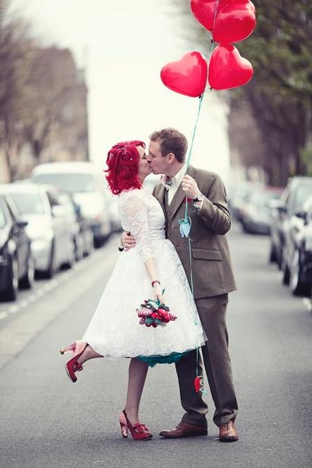 Enamórate de las bodas de San Valentín. ¡Una boda en rojo y blanco!