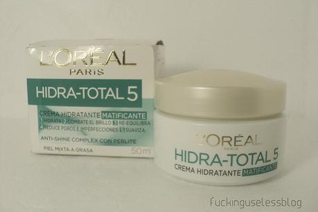 hidra total 5 matificante crema hidratante matificante loreal