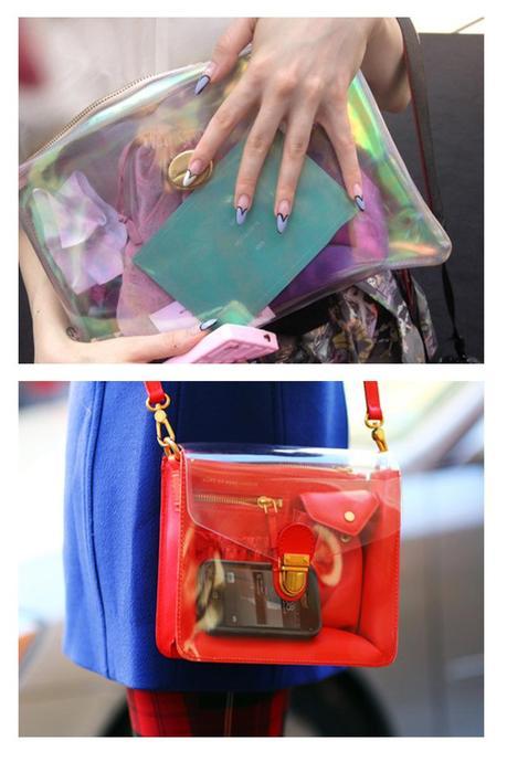 clear bag cartera transparente clear bag