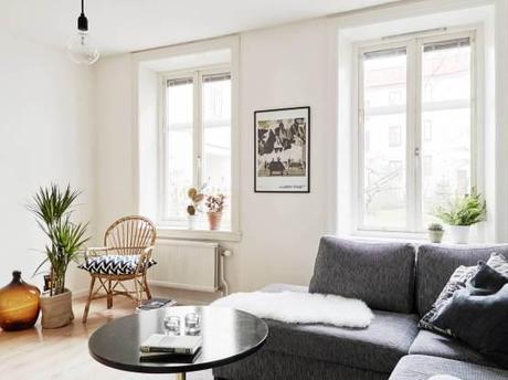 Pisos nórdicos pequeños con gran amplitud 10