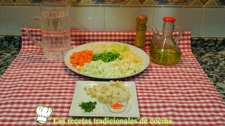Receta fácil de la sopa de verduras Alicantina