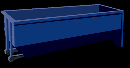 Piscina pequeña en un contenedor de residuos reciclado. Piscina pequeña en un contenedor de residuos reciclado.