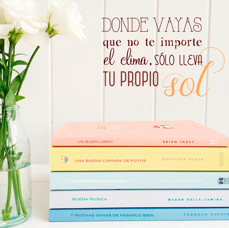 Good Monday! Inspiración para comenzar la semana. Hoy : Al fin vacaciones!! Donde vayas, que no te importe el clima, sólo lleva ti propio sol.