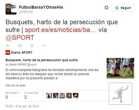 Comparativa del diario Sport en agresiones de Cristiano y Busquets