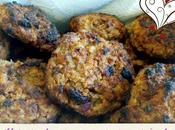 Galletas avena, pasas arándanos