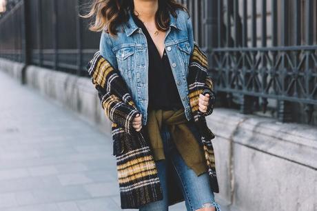 LAYERS Plaid_Coat-Double_Denim-Luxenter_Jewelry-Outfit-Street_Style-Oxfords-Collage_Vintage-52