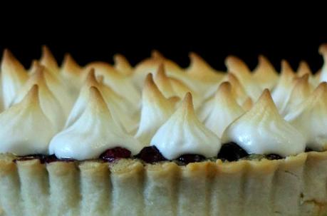 Tarta de arándanos, crema de almendras y merengue. ¡¡Sorteo 2º Aniversario de Cook the cake!!