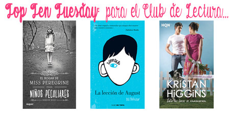 Top Ten Tuesday (55): Libros que me gustaría leer en mi Club de Lectura