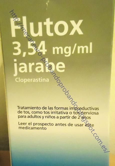 Flutox jarabe, tratamiento de la tos