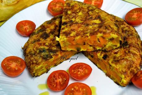 Tortilla de Boniato y Cebolla